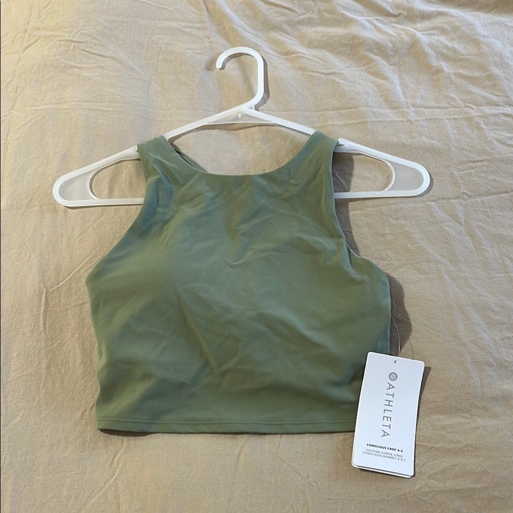 Athleta Green Sports Bra, XS